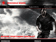 Tablet Screenshot of crocodilewears.com